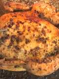 Oven baked whole chicken