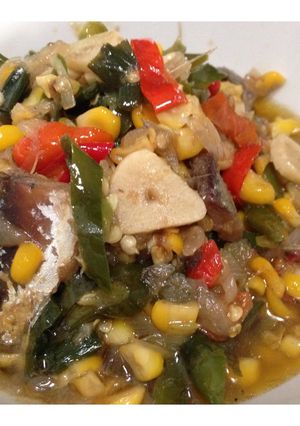 Foto resep Ikan Asin Tumis Jagung Manis