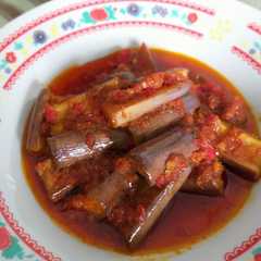 A picture of Terong Balado Pedas Manis.