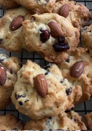 Foto resep Cornflakes cookies with cranberry