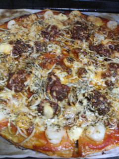 Una foto de Pizza marinera