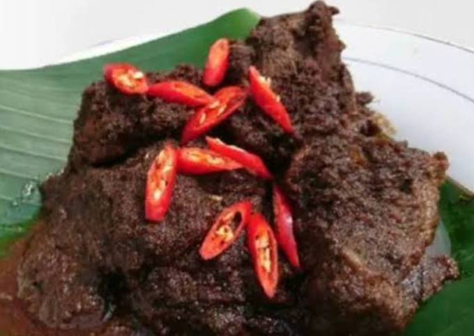 Recipe: Perfect Daging Sapi Rendang - Resep Ayam