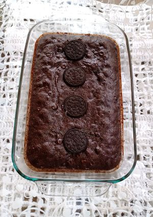 Una foto de Bizcocho de chocolate con cocoa dulce