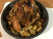 A picture of chicken chunks