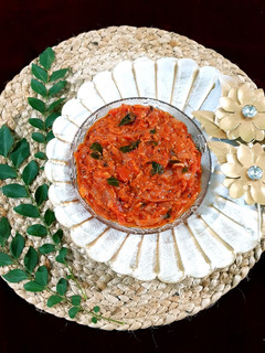 A picture of Tomato onion Thokku.