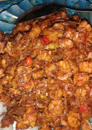 Foto resep Sambal goreng tempe + udang pape pedas no ribet