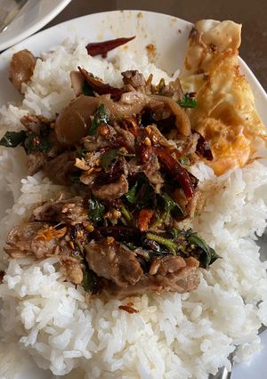 รูปของ กะเพราขาหมู เผ็ดร้อน