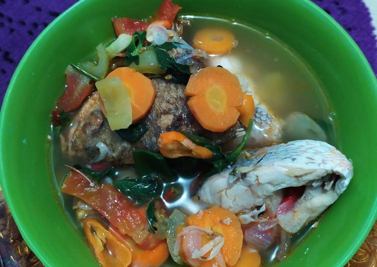 Cara Gampang Membuat Sup bening ikan ekor kuning yang Bikin Ngiler
