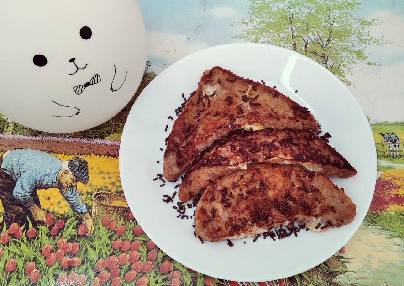 Choco french toast ala-ala