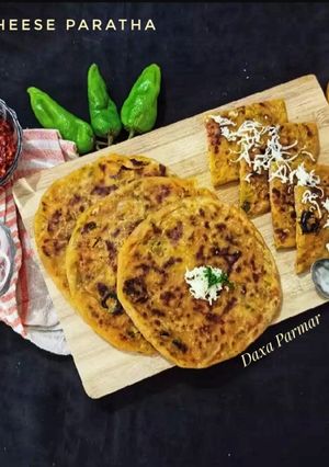 A picture of Mix Veg Cheese Paratha.