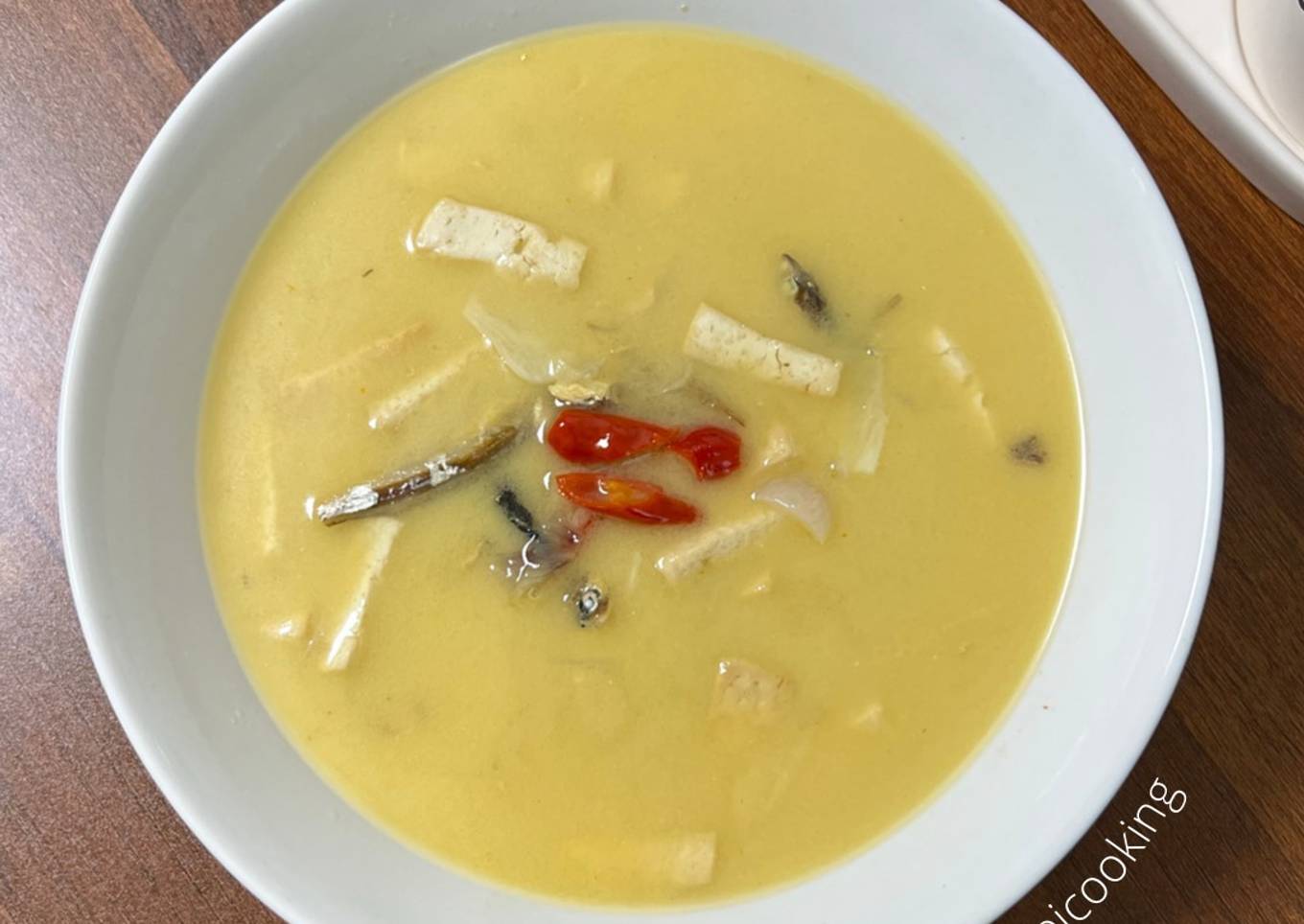 Sayur Tahu Ikan Teri Santan