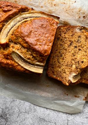 A picture of My delicious banana bread.
