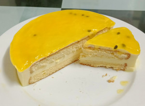 Hình của món Bánh Mousse Chanh dây.
