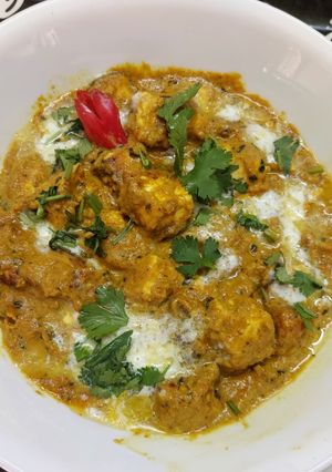 A picture of Paneer Changezi.