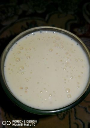 A picture of Banana milk shake.