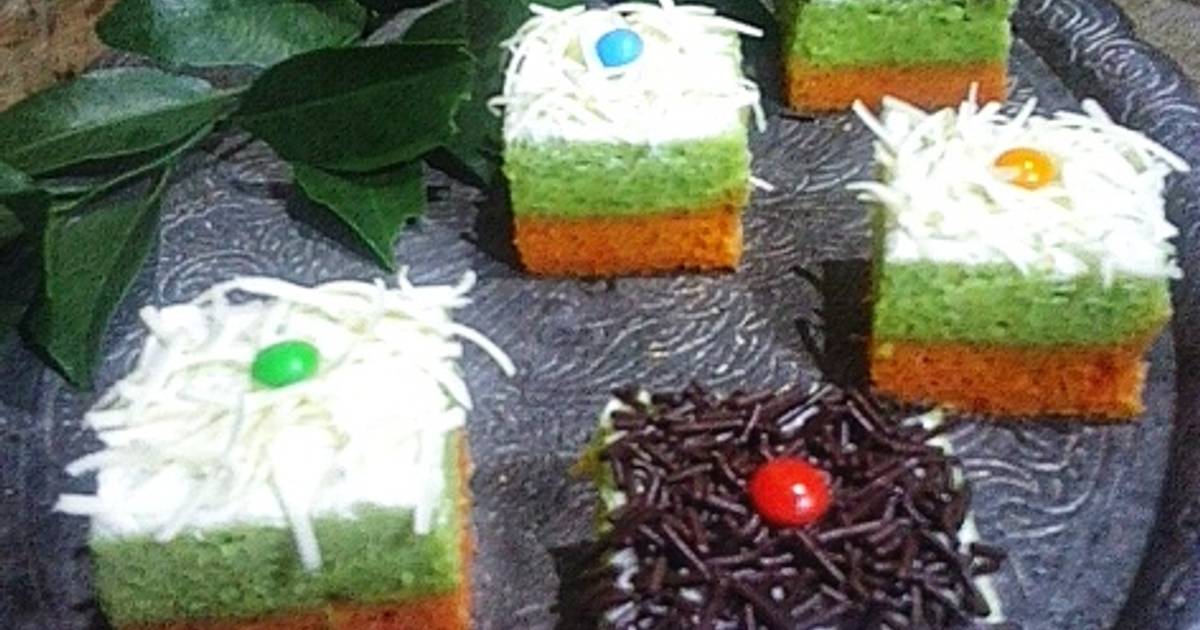 Resep Brownies Lapis Kukus WortelSawi Hijau oleh iiswatizain Cookpad