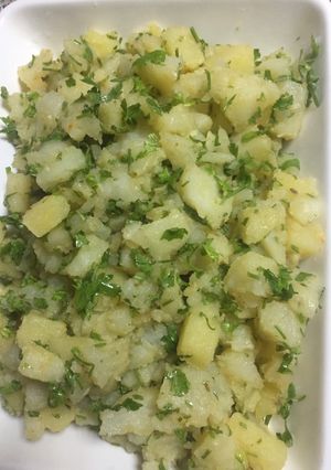 صورة لوصفة سلطه البطاطا السريعه🥗🥔