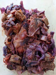 A picture of Sausage, Cabbage, & Pasta.