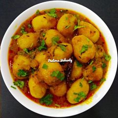 A picture of Dum Aloo(Odia Style).