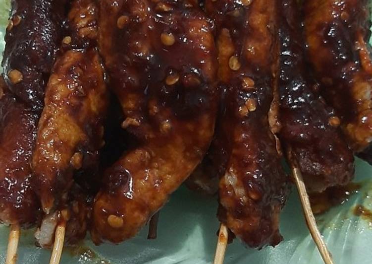 Sosis, otak-otak pedas simple