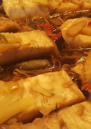 Φωτογραφία της συνταγής Φιλέτο ψαριού με σόγια και ανανά
