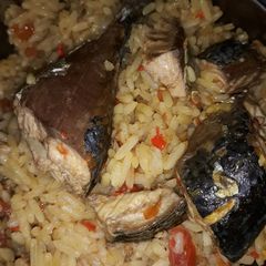 Coconut jollof rice A picture of Coconut jollof rice.