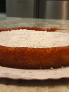 Una foto de Tarta de queso con base de galletas al horno