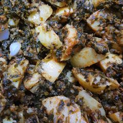 A picture of Aloo methi.