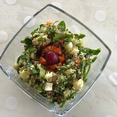A picture of Quinoa and couscous salad.