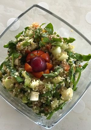 A picture of Quinoa and couscous salad.