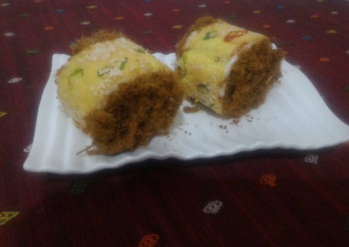 Beef floss Roll Cake #bolu gulung abon