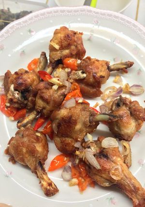 Foto resep Ayam goreng kering cabe garam 