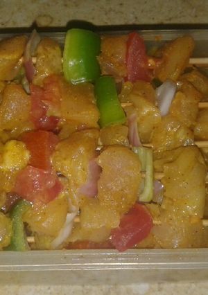 صورة لوصفة شواء دجاج مع الخضر