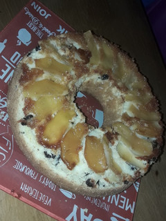 Una foto de Torta de manzanas invertida