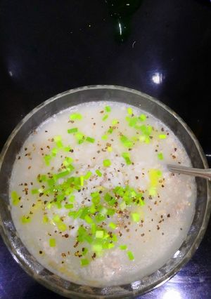 Hình của món Cháo thịt bằm.