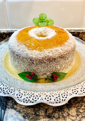 Una foto de Pastel esponjoso de leche condensada y coco
