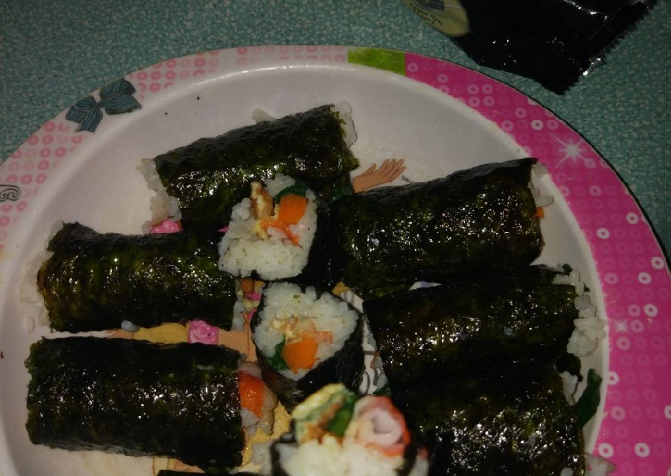 Kimbab sederhana ala rumahan