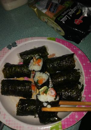 Foto resep Kimbab sederhana ala rumahan