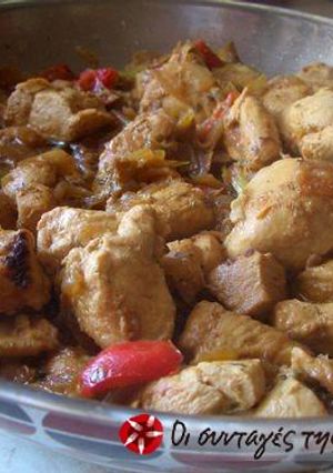 A picture of Pan-fried chicken.