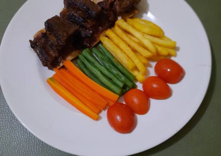 Iga bakar saus lada hitam (Simple recipes) pakai SAORI 😂