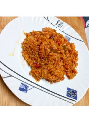 A picture of Mexican Rice.