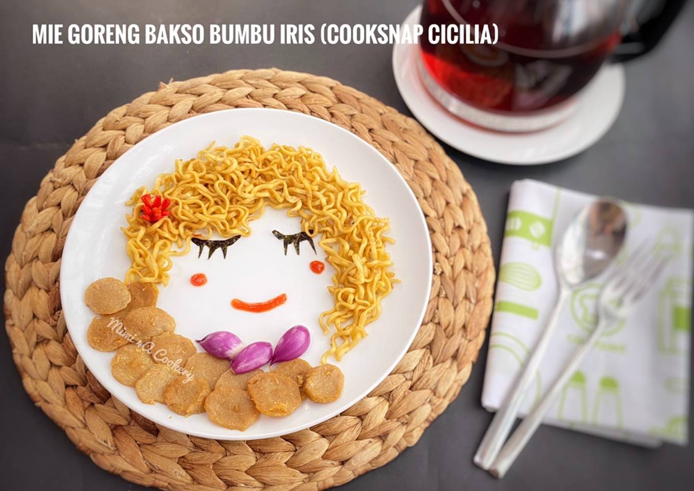 Mie Goreng Bakso Bumbu Iris