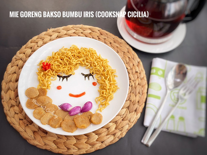 Cara Gampang Menyiapkan Mie Goreng Bakso Bumbu Iris, Sempurna