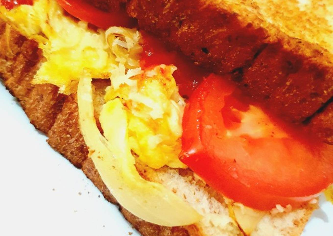 Sandwich Telur Bombay Karamel