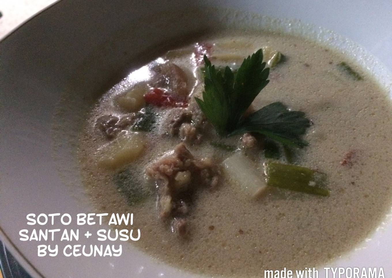 Soto betawi santan + susu CeuNay