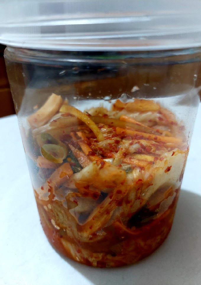 Foto resep Kimchi gochujang halal