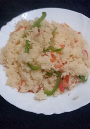 A picture of Stirred rice.