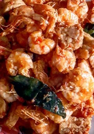 Foto resep Balado udang tempe 🦐🦐🦐