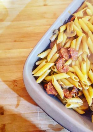 Une photo de Pâtes au chorizo