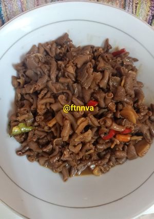 Foto resep Tumis Usus pedas manis